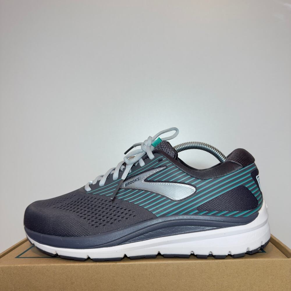 Brooks Addiction 14 Womens 11 Gray Blue Running Shoes Athletic Trainers Sneakers